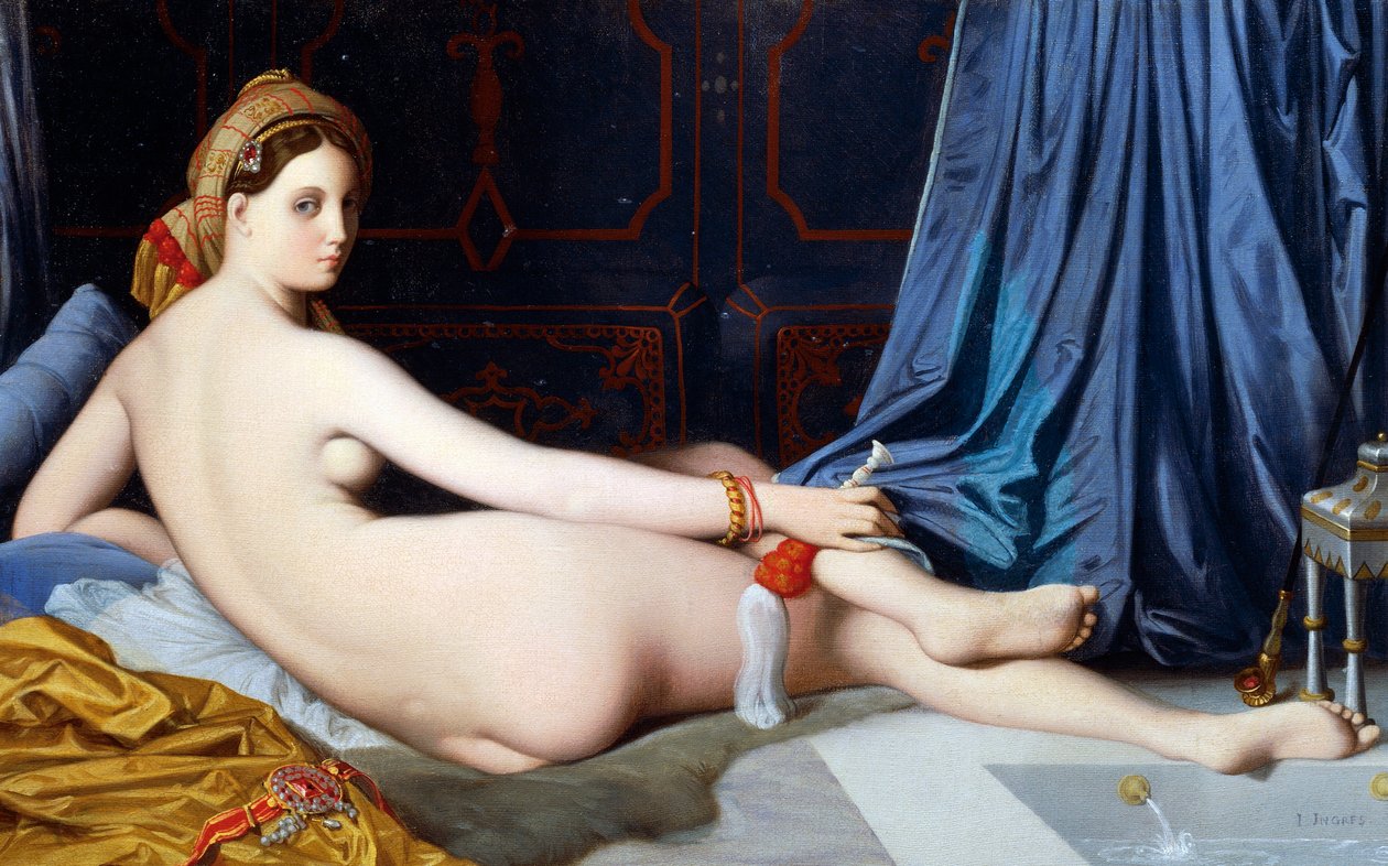 Wielka Odaliska (olej na płótnie) autorstwa Jean Auguste Dominique Ingres