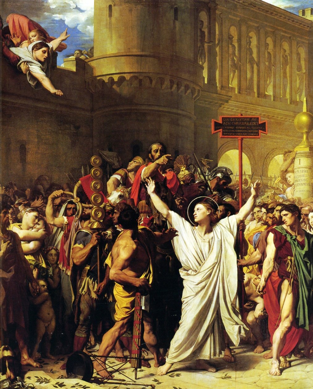 Męczeństwo św. Symforiana, 1834 autorstwa Jean Auguste Dominique Ingres