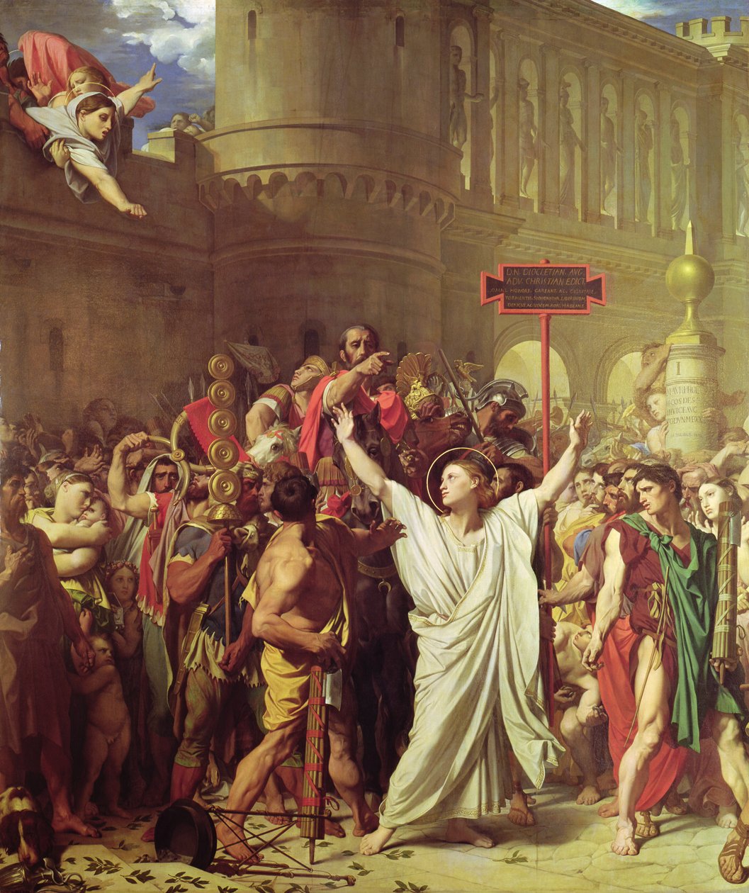 Męczeństwo św. Symphorien, 1834 autorstwa Jean Auguste Dominique Ingres