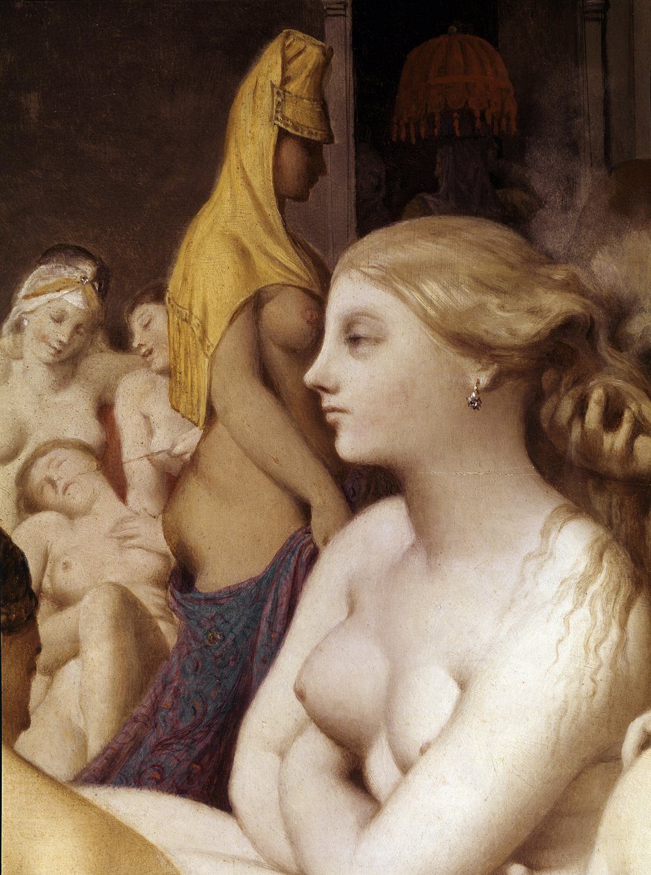 Łaźnia turecka, detal (1862, olej na drewnie) autorstwa Jean Auguste Dominique Ingres