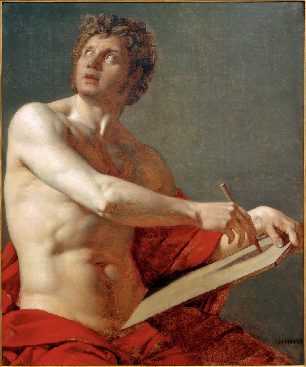 Męski tors autorstwa Jean Auguste Dominique Ingres