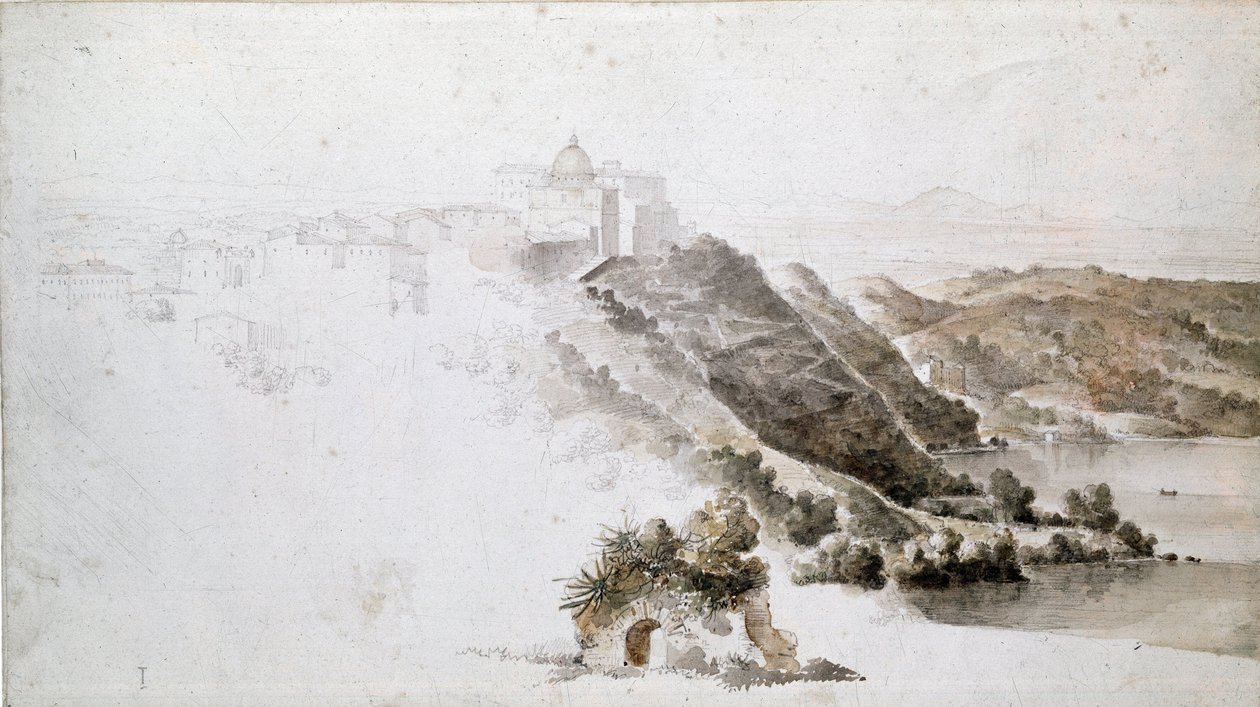 Widok na Tivoli autorstwa Jean Auguste Dominique Ingres