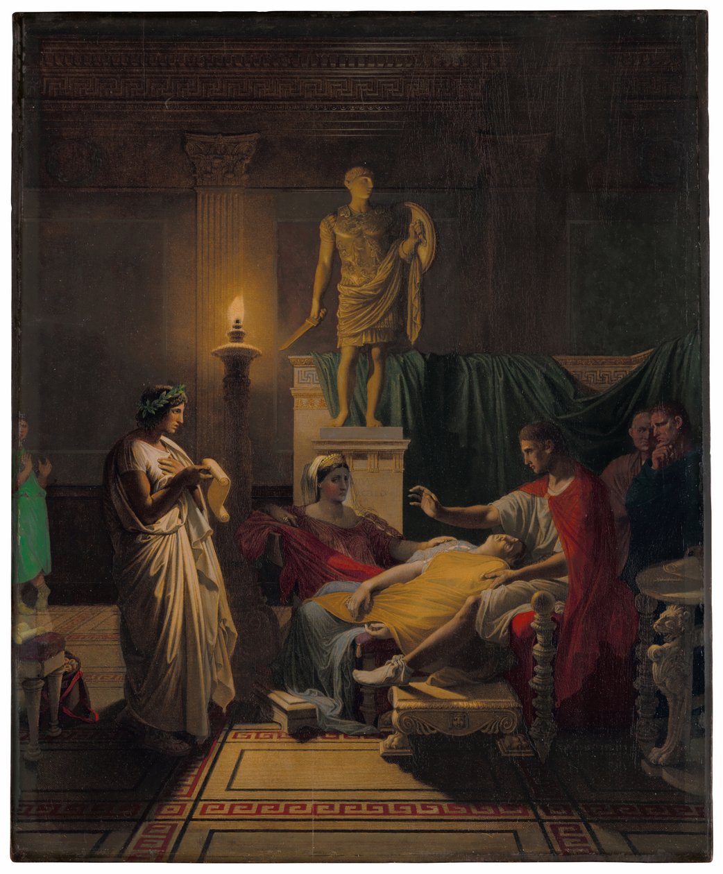 Wergiliusz czytający z Eneidy autorstwa Jean Auguste Dominique Ingres