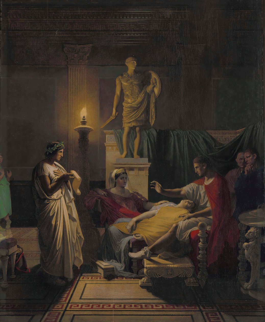 Wergiliusz czytający z Eneidy, 1864. autorstwa Jean Auguste Dominique Ingres