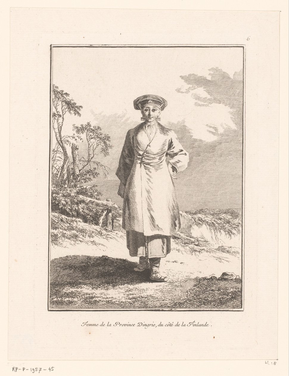 Młoda kobieta z Ingermanlandu (Ingrie) Femme de la Province d