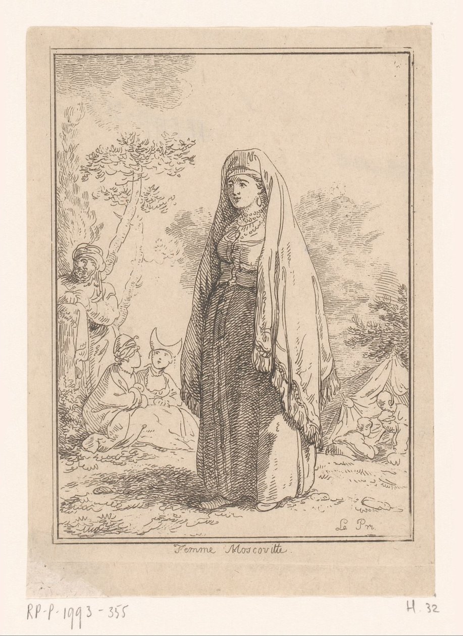 Kobieta moskiewska Femme Moscovite (tytuł na obiekcie) Moskiewskie kobiety w strojach regionalnych (tytuł serii) Deuxième Suite d