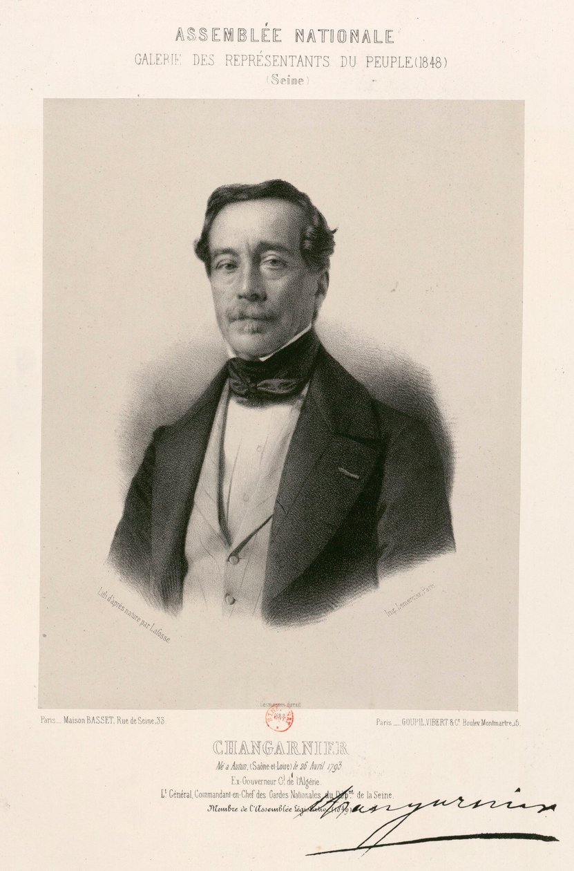 Zgromadzenie Narodowe, galeria przedstawicieli narodu - Nicolas Changarnier autorstwa Jean Baptiste Adolphe Lafosse