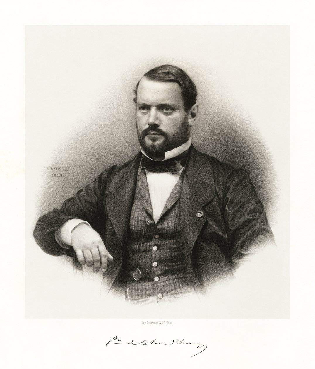 Godefroy Henry Bernard Alphonse La Tour Dauvergne, 1865-66 autorstwa Jean Baptiste Adolphe Lafosse
