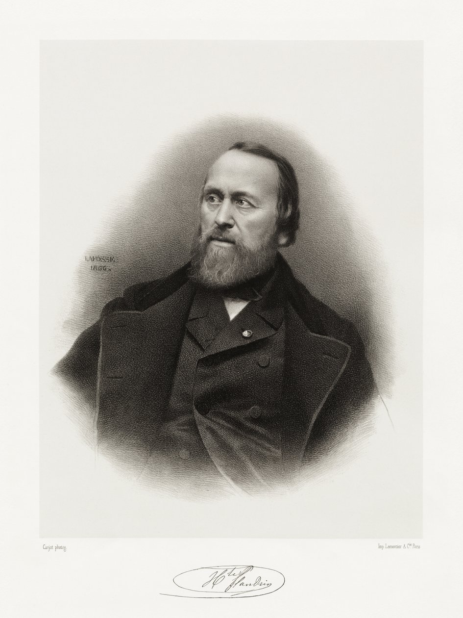 Jean Hippolyte Flandrin, 1865-66 autorstwa Jean Baptiste Adolphe Lafosse