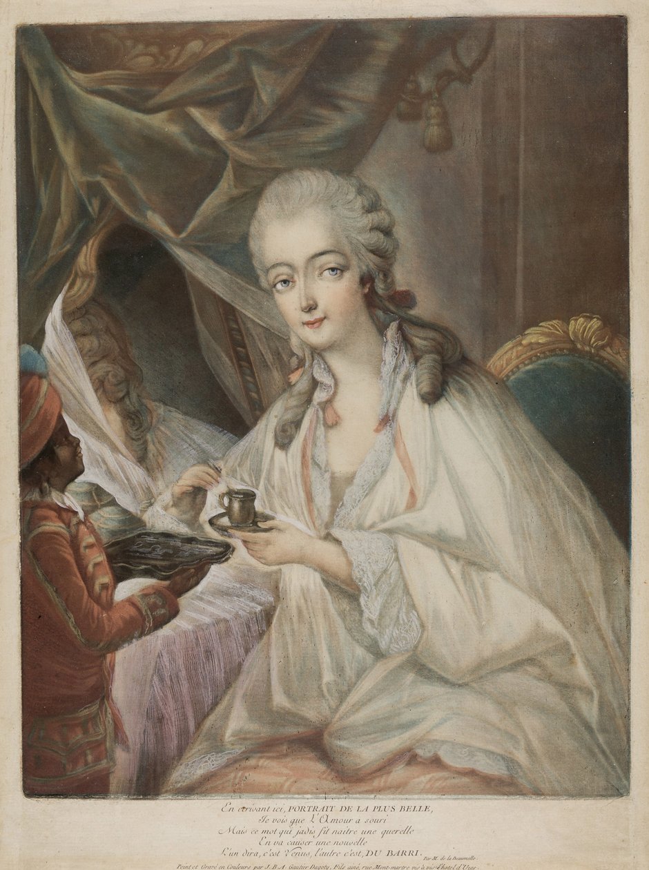 Madame du Barry, 1771 autorstwa Jean Baptiste André Gautier Dagoty