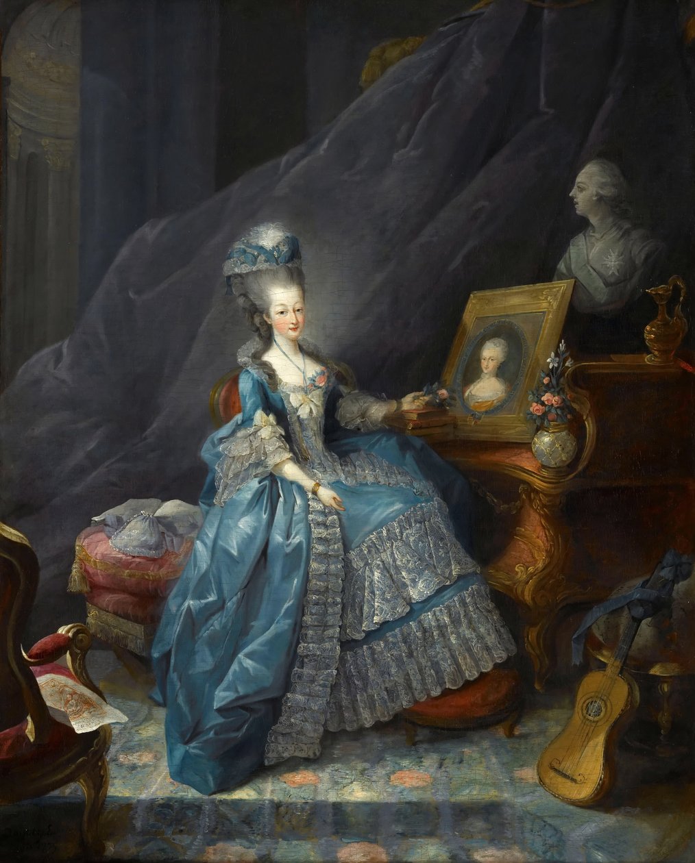 Księżniczka Maria Teresa Sabaudii 1756-1805 autorstwa Jean Baptiste André Gautier Dagoty