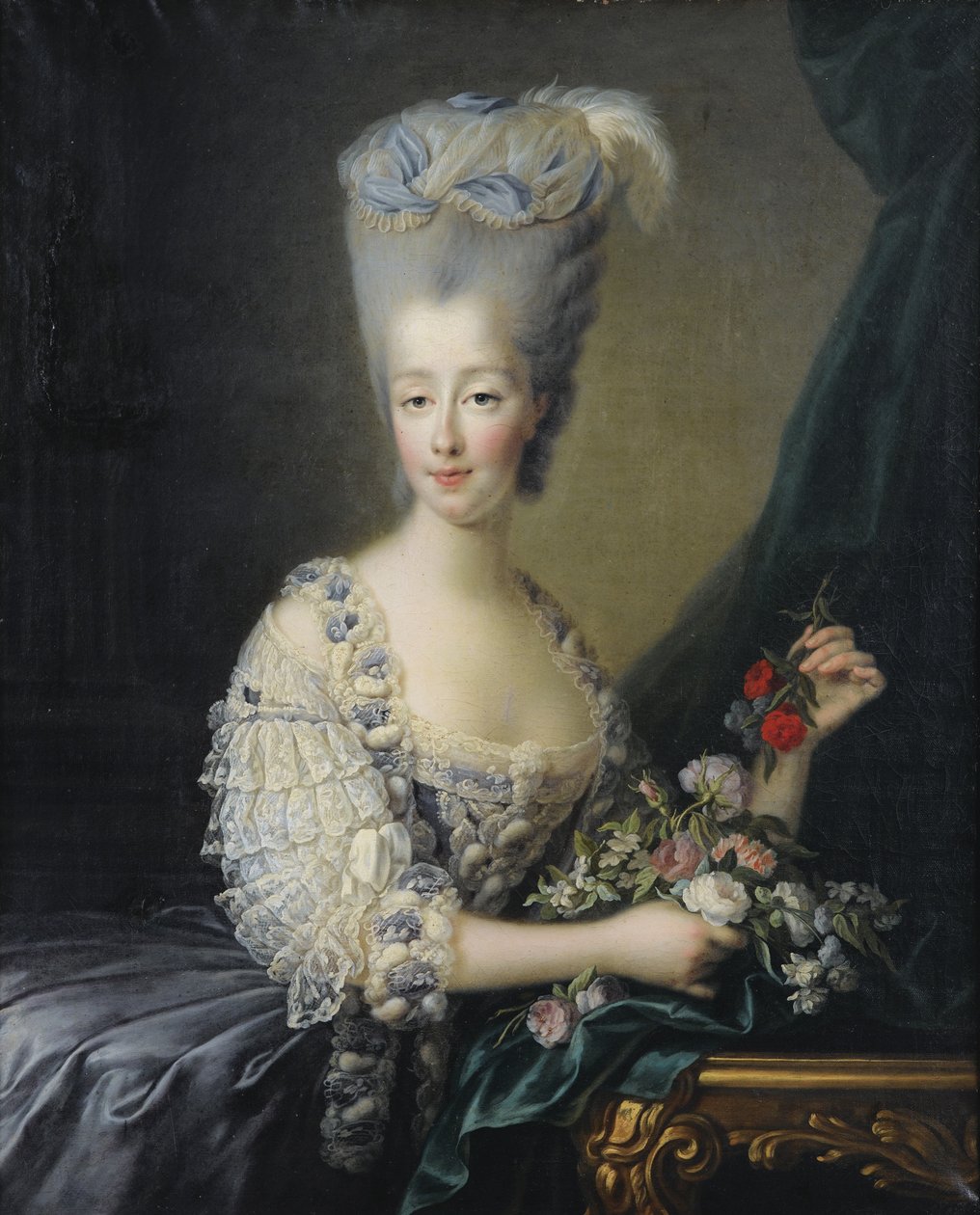 Księżniczka Maria Teresa Sabaudii 1756-1805, hrabina Artois autorstwa Jean Baptiste André Gautier Dagoty