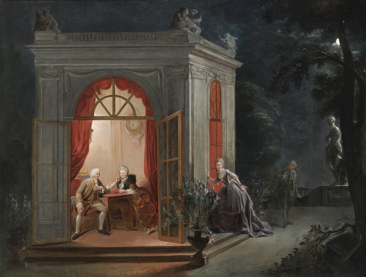 Umowa małżeńska autorstwa Jean Baptiste André Gautier Dagoty