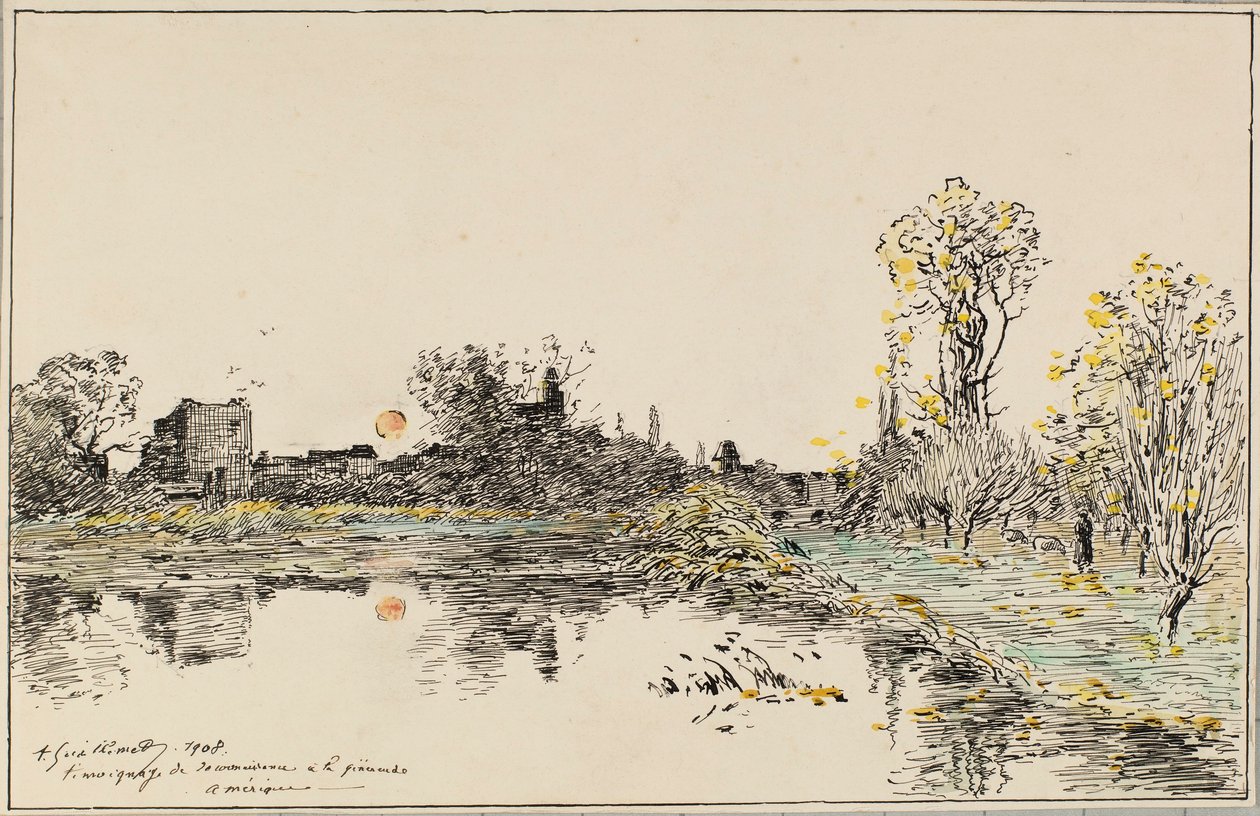 Krajobraz autorstwa Jean Baptiste Antoine Guillemet