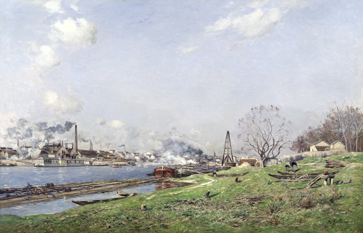 Sekwana w Conflans-Charenton, 1892 autorstwa Jean Baptiste Antoine Guillemet