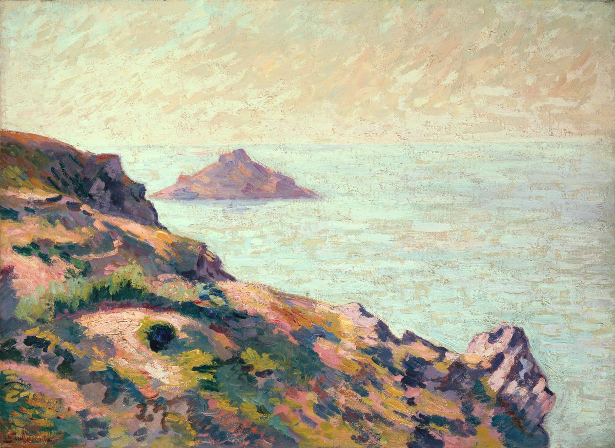 Wybrzeże Val Andre, ok. 1907 (olej na płótnie) autorstwa Jean Baptiste Armand Guillaumin