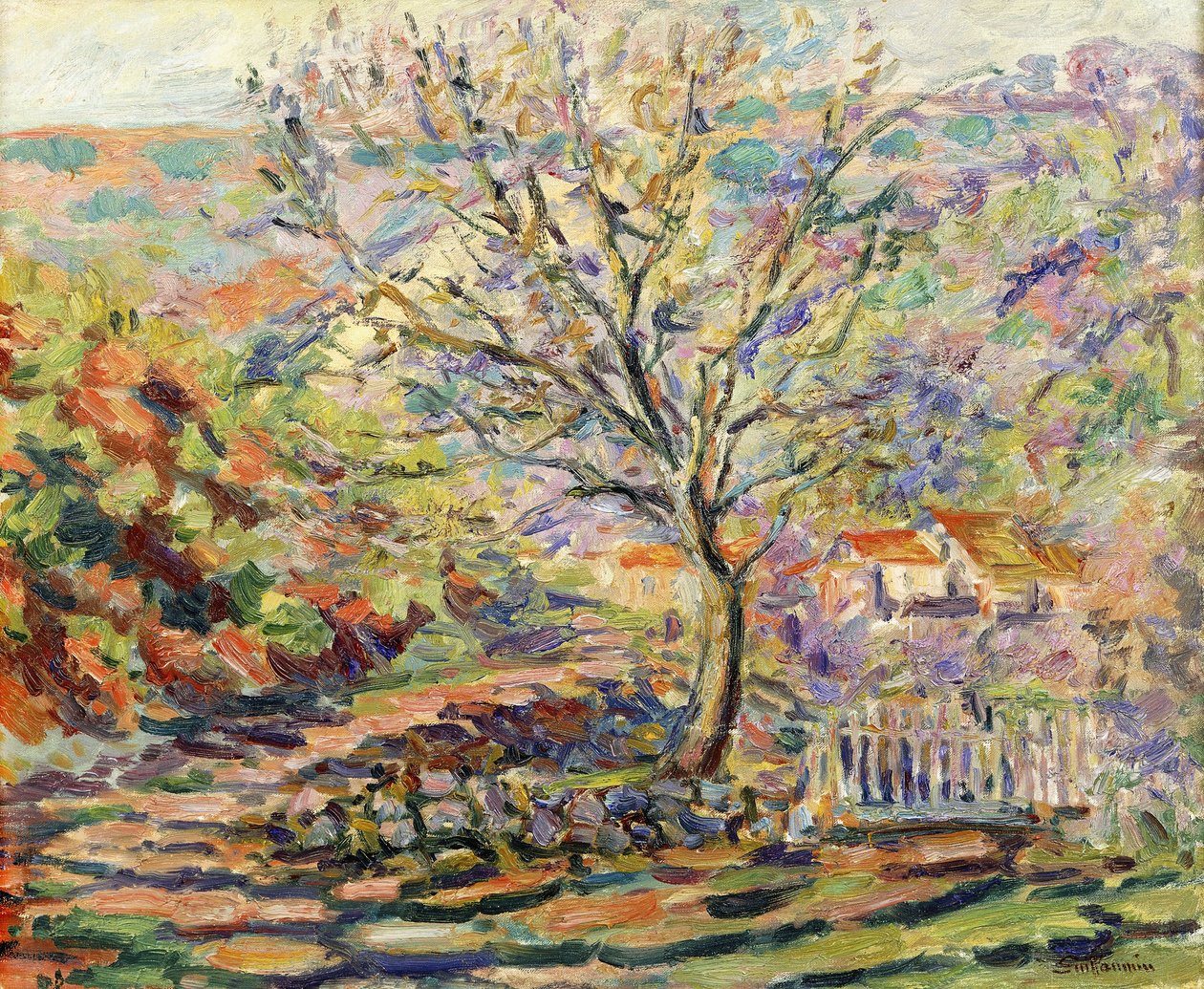 Dom na wsi; Dom w krajobrazie, ok. 1910 autorstwa Jean Baptiste Armand Guillaumin