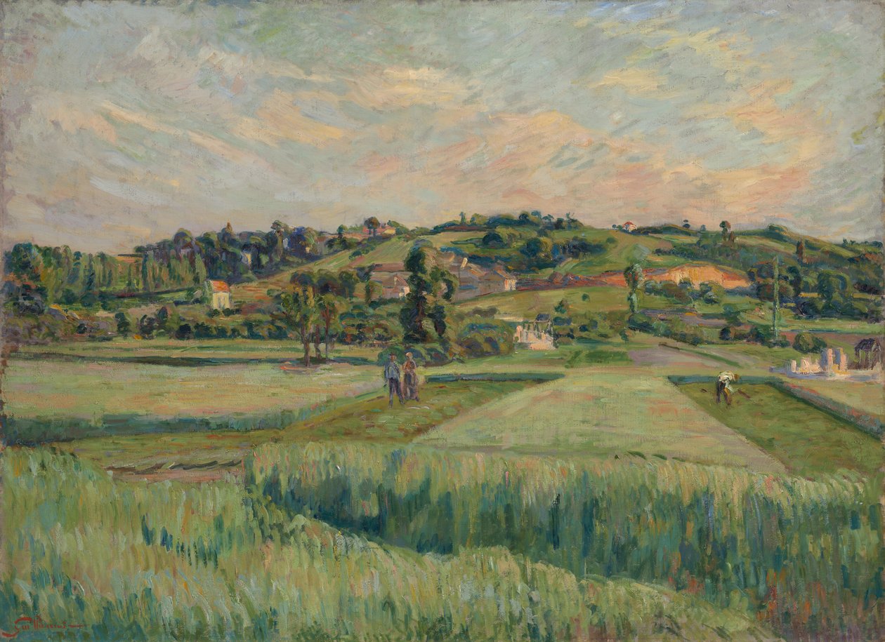 Krajobraz, Ile-de-France, ok. 1885 autorstwa Jean Baptiste Armand Guillaumin