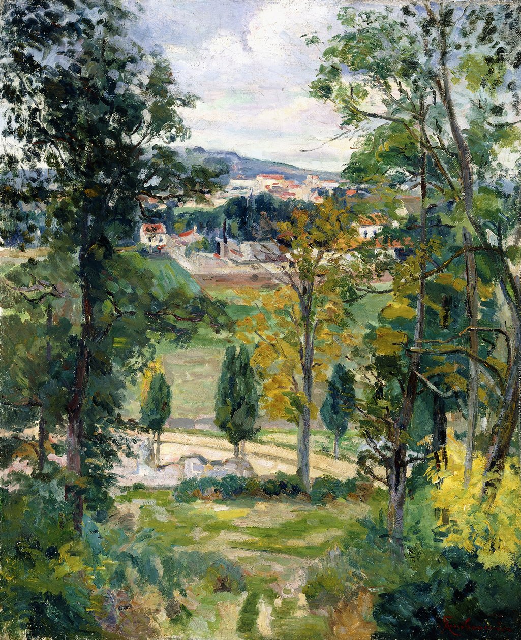 Krajobraz Ile de France, c.1879 autorstwa Jean Baptiste Armand Guillaumin