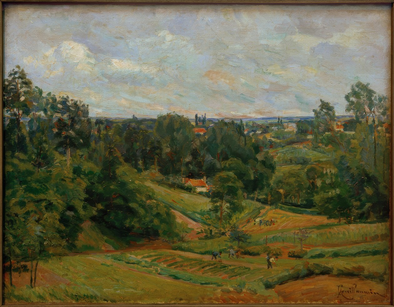 Krajobraz w pobliżu Pontoise autorstwa Jean Baptiste Armand Guillaumin