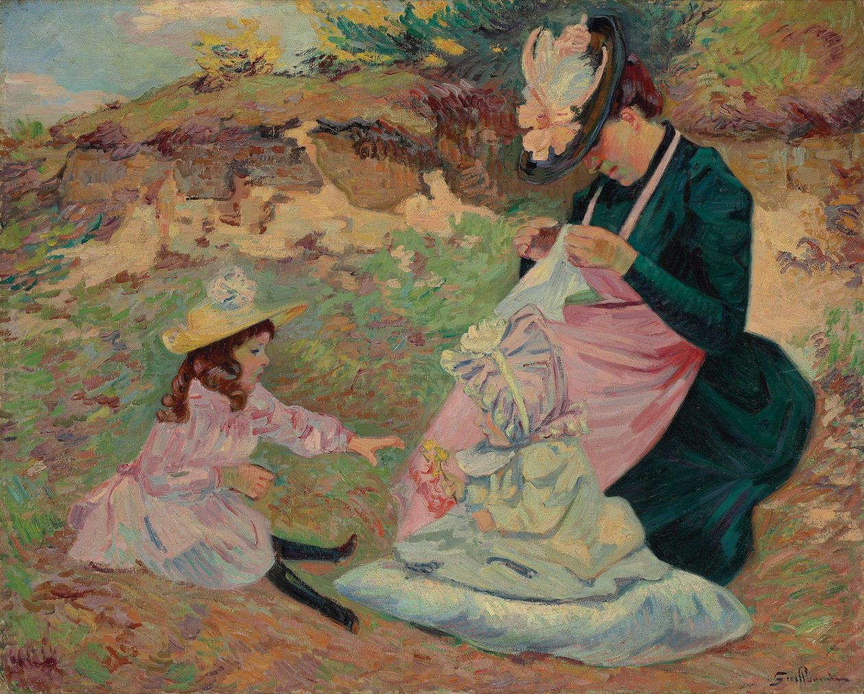 Madame Guillaumin i jej córki; Madame Guillaumin et Ses Filles, ok. 1892 r. autorstwa Jean Baptiste Armand Guillaumin