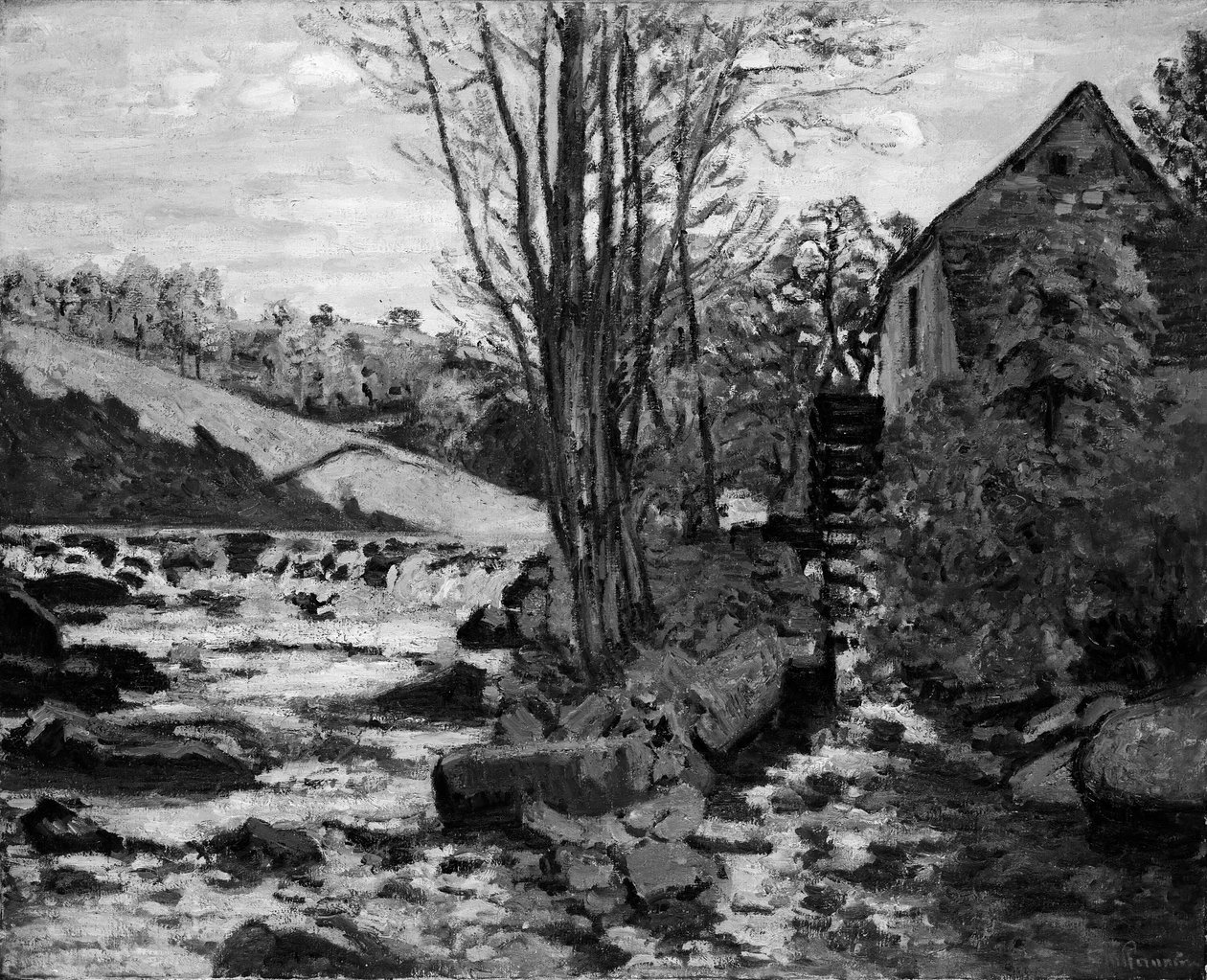 Młyn Pont Maupuit autorstwa Jean Baptiste Armand Guillaumin