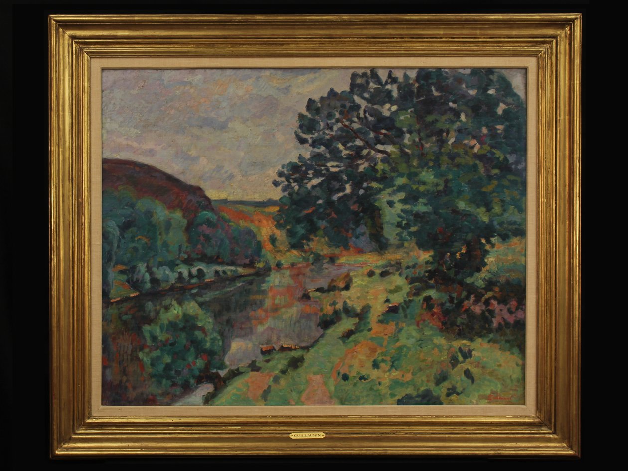 Krajobraz rzeczny, ok. 1910 autorstwa Jean Baptiste Armand Guillaumin