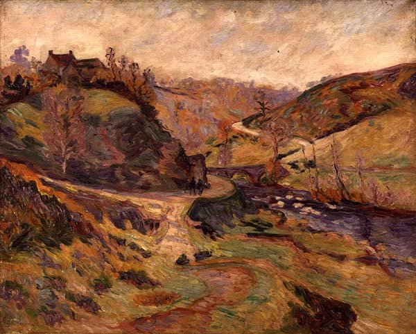 Rzeka w dolinie (olej na płótnie) autorstwa Jean Baptiste Armand Guillaumin