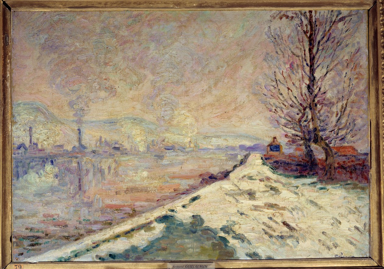 Rouen, błoto pośniegowe Obraz Jeana Baptiste Armanda Guillaumina (1841-1927) XX w. Nd. 0,49x0,65 m Lyon, Muzeum Sztuk Pięknych autorstwa Jean Baptiste Armand Guillaumin