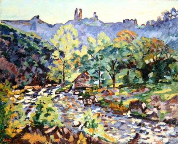 Ruiny zamku, Crozant, ok. 1905 (olej na płótnie) autorstwa Jean Baptiste Armand Guillaumin