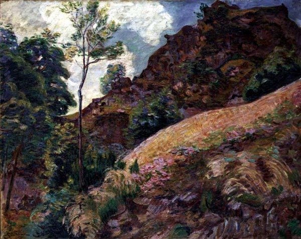 Brzegi rzeki Luys (olej na płótnie) autorstwa Jean Baptiste Armand Guillaumin