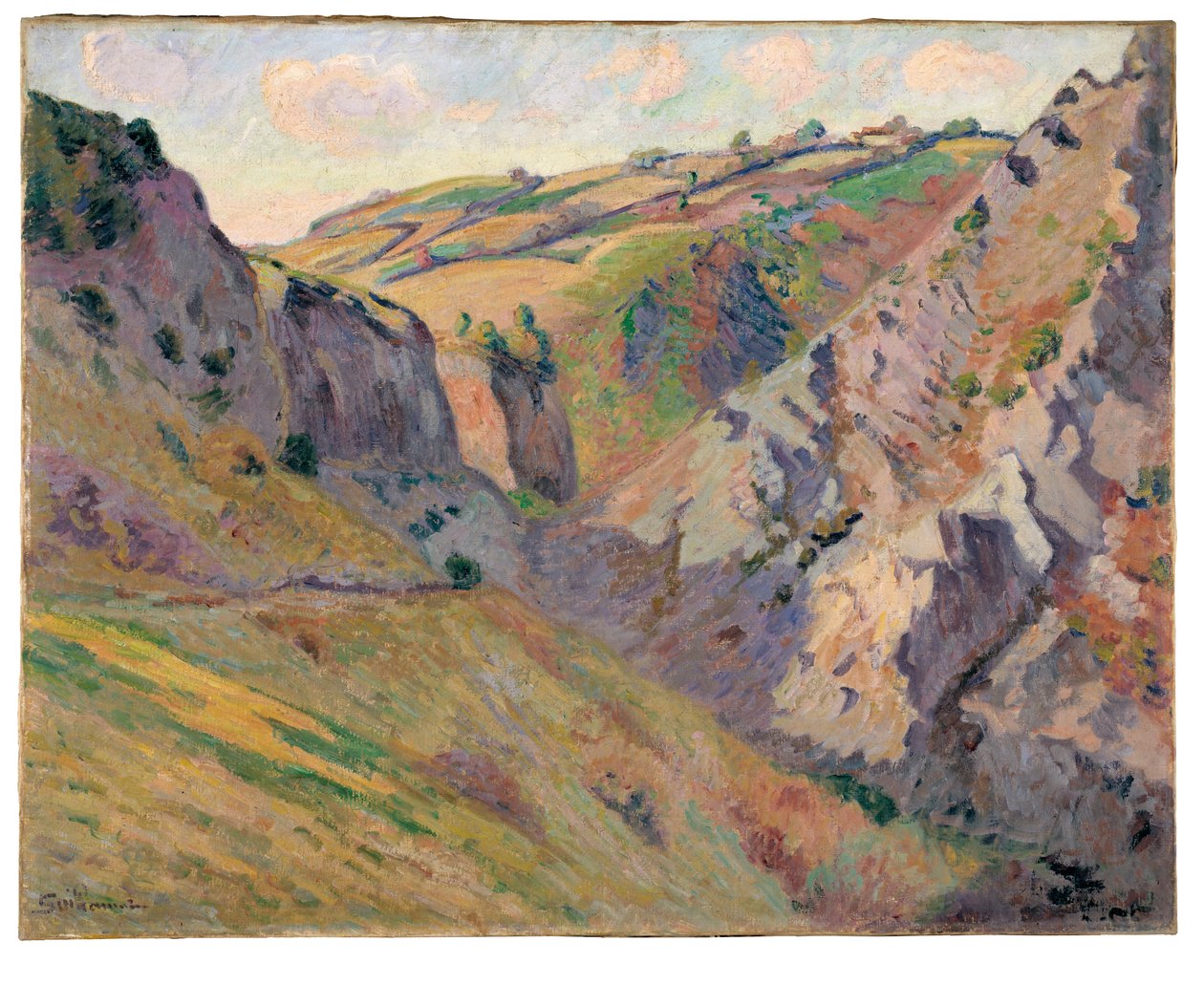 The Caverns of Prunal w pobliżu Pontgibaud (olej na płótnie) autorstwa Jean Baptiste Armand Guillaumin