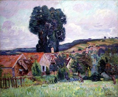 Wioska, ok. 1890 (olej na płótnie) autorstwa Jean Baptiste Armand Guillaumin