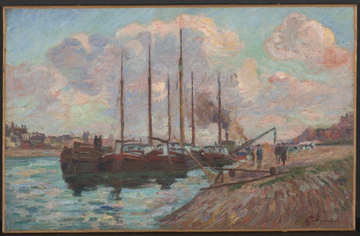 Nabrzeże w Austerlitz (olej na płótnie) autorstwa Jean Baptiste Armand Guillaumin