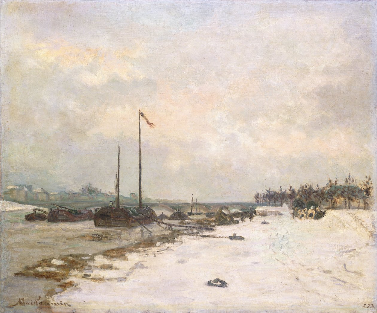 Nabrzeże Sekwany w okolicach Paryża; Nabrzeża Sekwany wokół Paryża, 1873 autorstwa Jean Baptiste Armand Guillaumin
