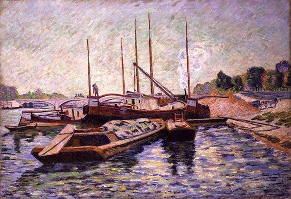 Sekwana w Charenton-le-Pont, ok.1885 (olej na płótnie) autorstwa Jean Baptiste Armand Guillaumin
