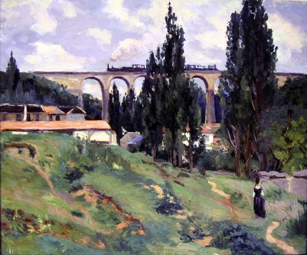 Wiadukt w Val-Fleury, Meudon (Hauts-de-Seine) autorstwa Jean Baptiste Armand Guillaumin