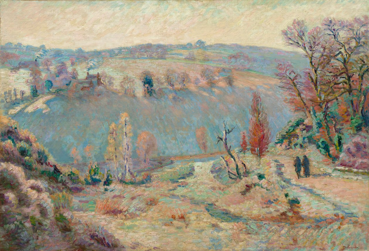 Dolina Sedelle w Pont Charraud: Biały Mróz, ok. 1903-1911. autorstwa Jean Baptiste Armand Guillaumin