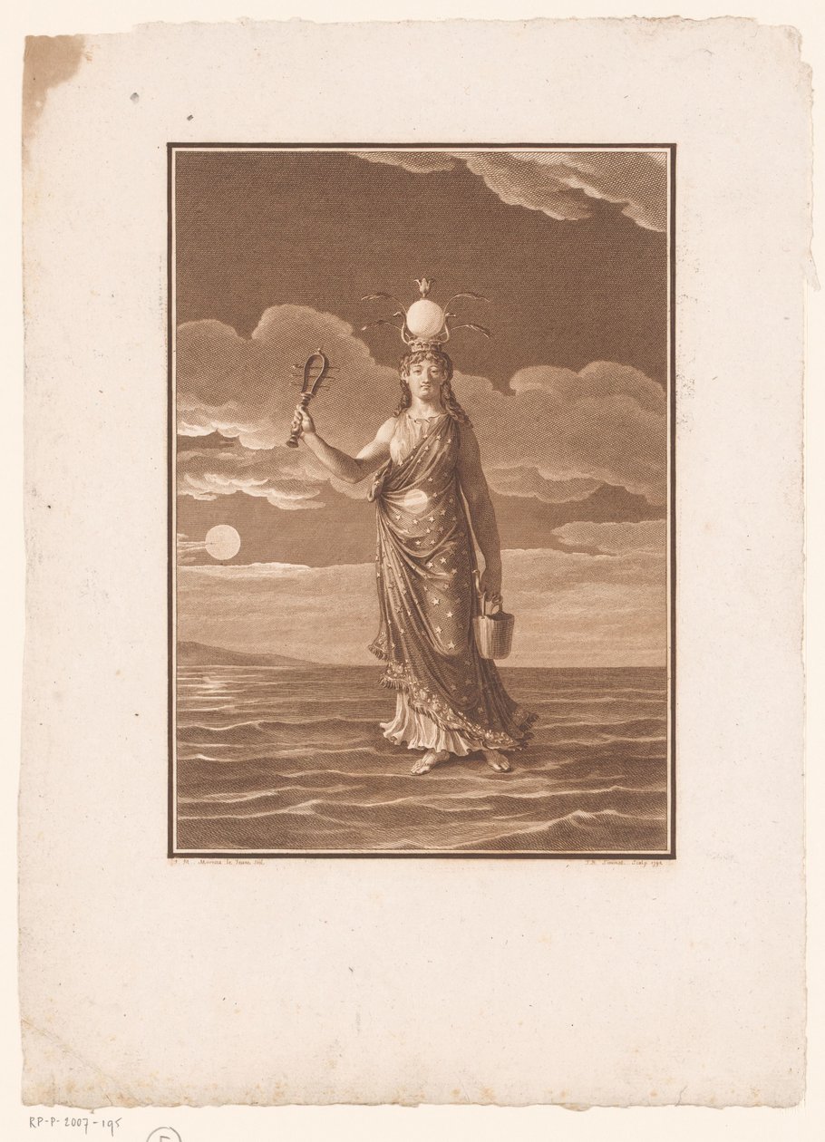 Isis, bogini tysiąca imion lub uosobienie natury La Déesse Myrionime, Isis, ou la Nature Personifiée autorstwa Jean Baptiste Blaise Simonet