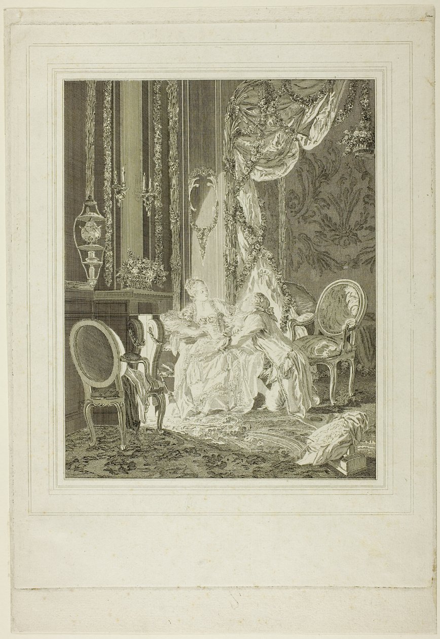 Niebezpieczeństwo prywatnej rozmowy autorstwa Jean Baptiste Blaise Simonet