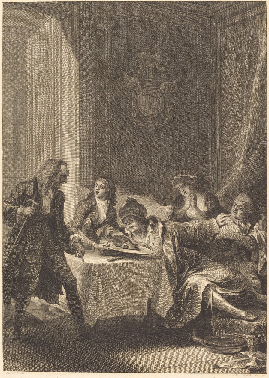 żarłok autorstwa Jean Baptiste Blaise Simonet after Jacques Louis François Touzé