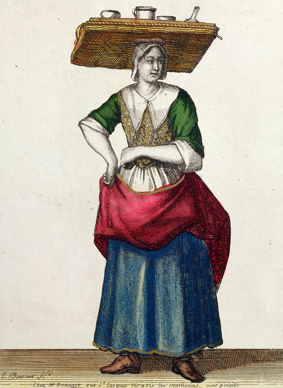 Serowy płacz, koniec XVII wieku autorstwa Jean Baptiste Bonnart