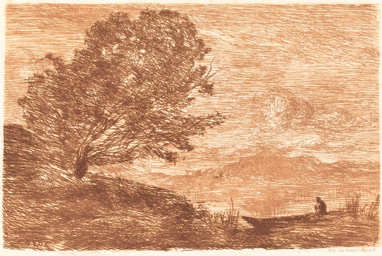 Jezioro w Tyrolu (Un lac du Tyrol) autorstwa Jean Baptiste Camille Corot