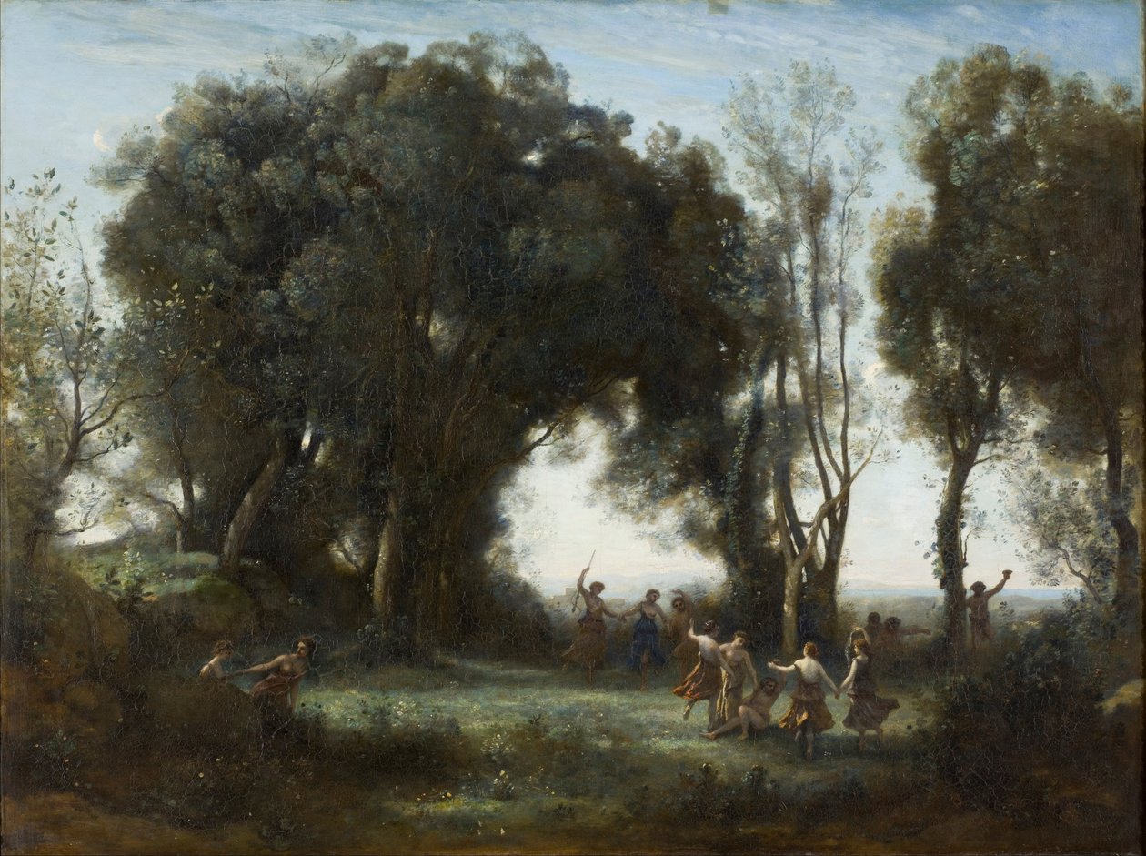 Poranek. Taniec Nimf, 1850 autorstwa Jean Baptiste Camille Corot