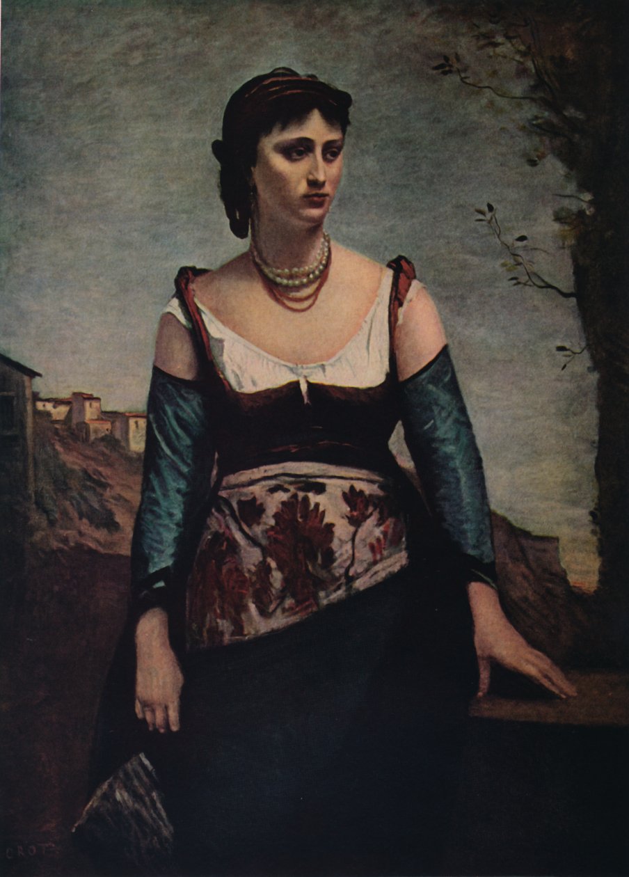 Agostyna, 1866 autorstwa Jean Baptiste Camille Corot