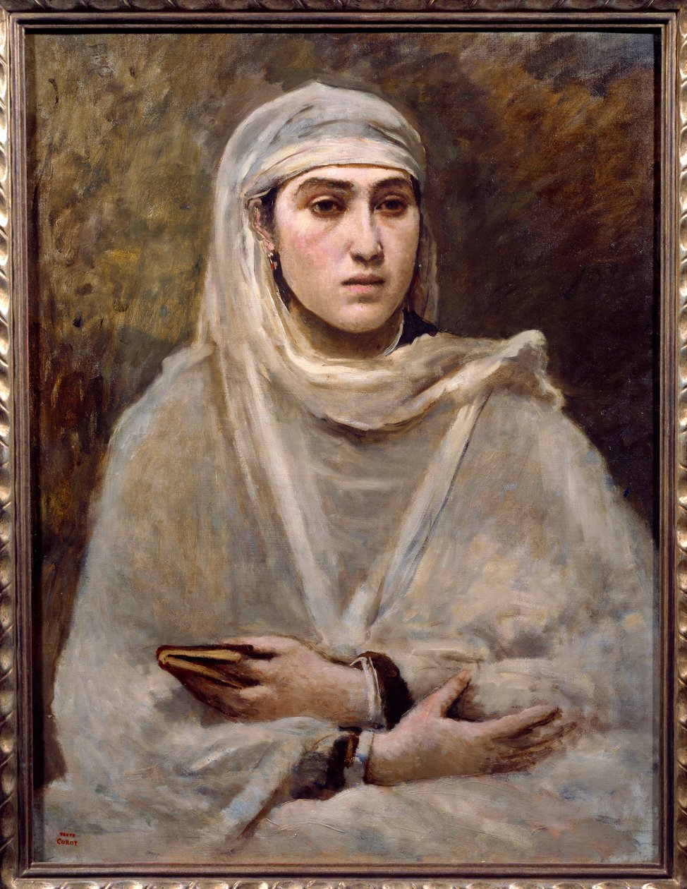 Algierski. Obraz Camille Corot (1796-1875) autorstwa Jean Baptiste Camille Corot