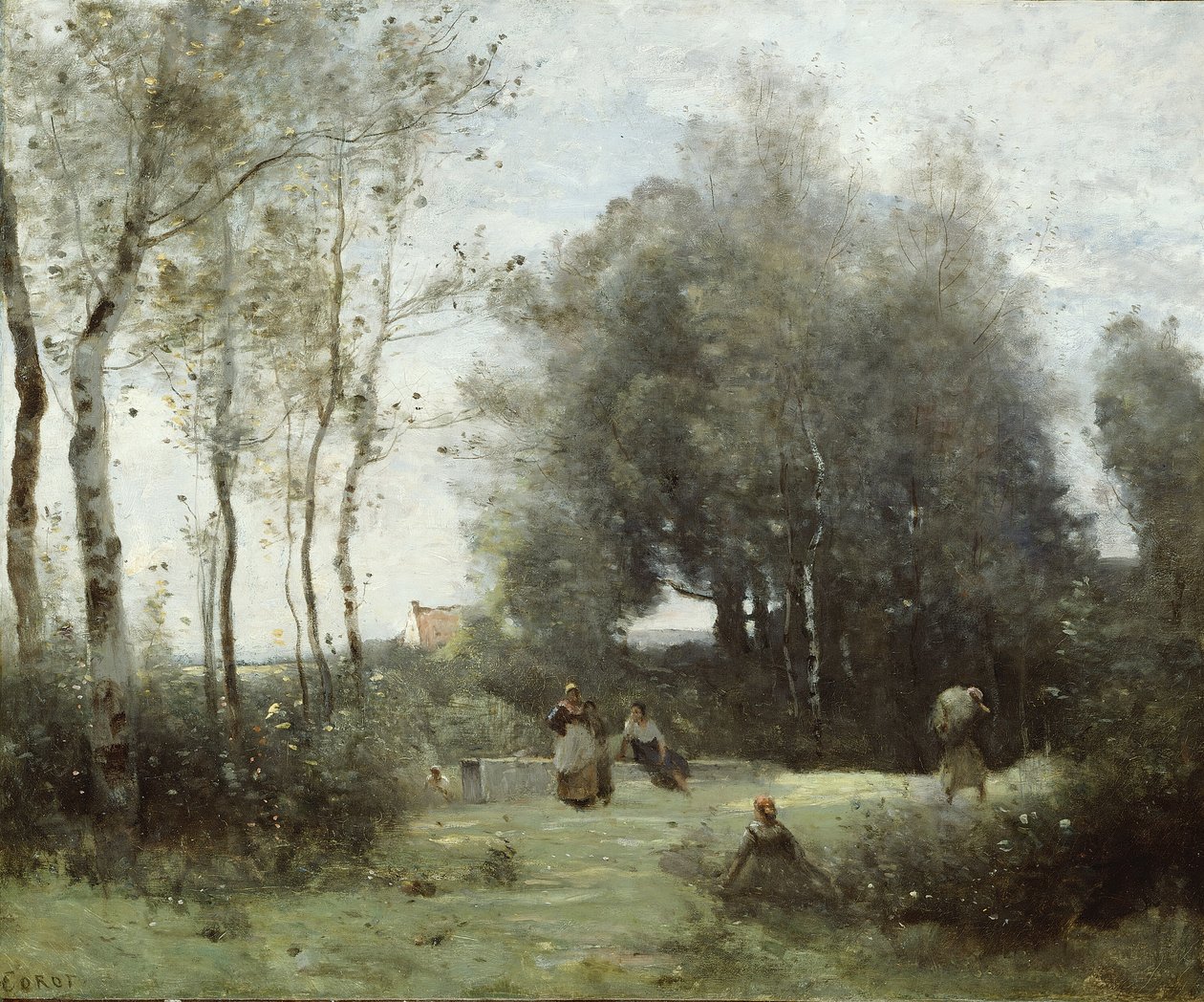 Arleux-Palluel, Most Trysts, 187172. autorstwa Jean Baptiste Camille Corot