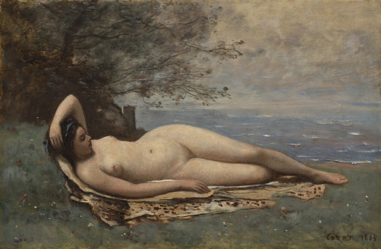 Bacchante nad morzem, 1865. autorstwa Jean Baptiste Camille Corot