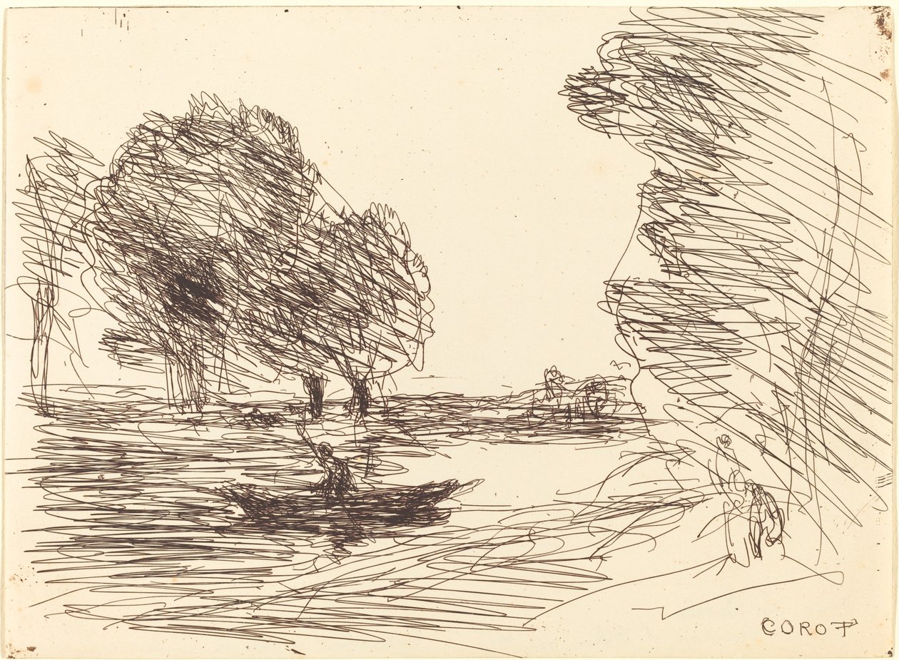 Przewoźnik autorstwa Jean Baptiste Camille Corot