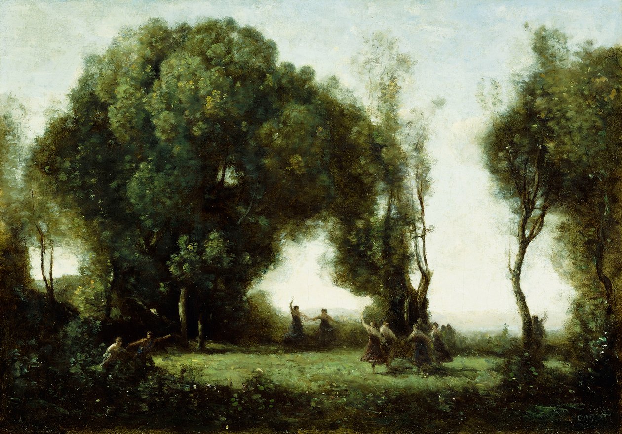 Taniec Nimf, autorstwa Jean Baptiste Camille Corot